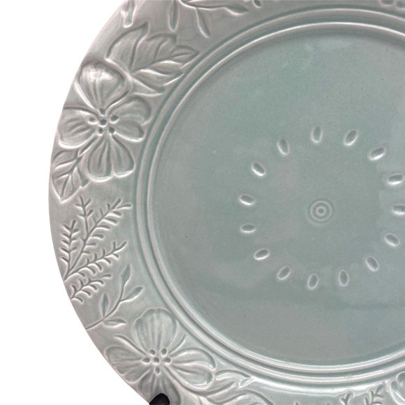 Fitz and Floyd English Garden Dinner Plate - 11.25" - Turquoise - Floral - Picture 3 of 7